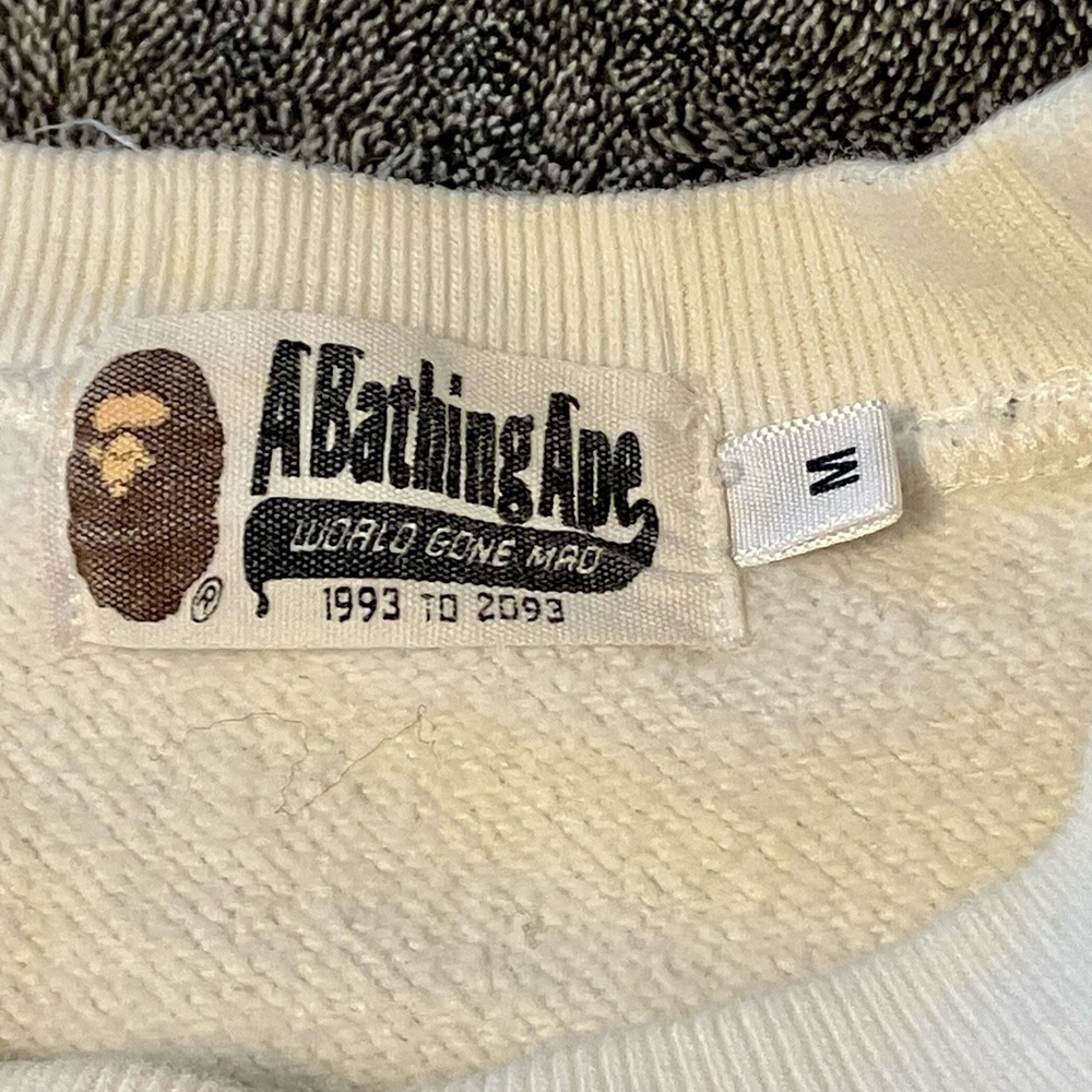 A BATHING APE PARIS FRANCE STORE OPENING CAMO HEAD SWEATSHIRT SIZE M L/E BAPE - Picture 5 of 8